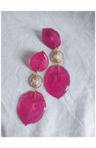 Boucle d'oreille bougainvilliers