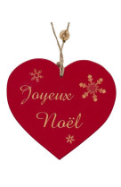 Coeur rouge joyeux noel