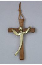 Crucifix creation benedictine christ bronze olivier 811 5312
