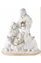 Nativite resine blanche et or